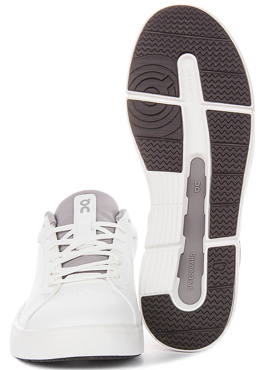On Running The Roger Adv In White Grey For Men