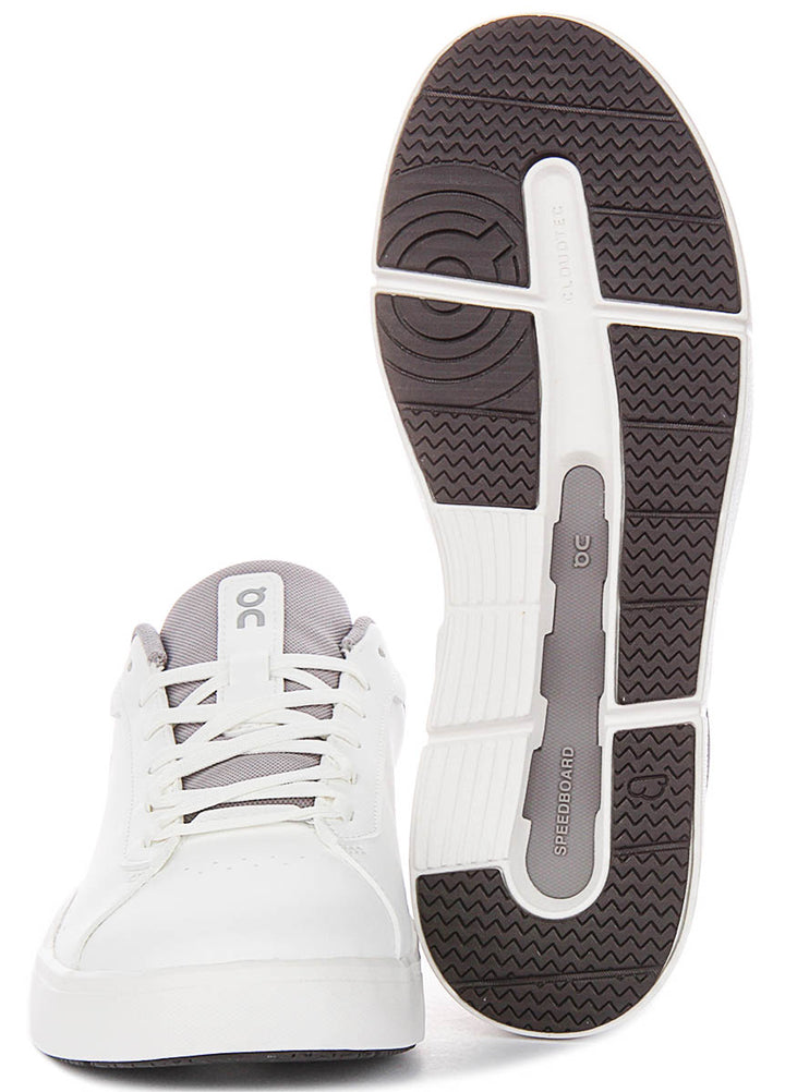 On Running The Roger Adv In White Grey For Men