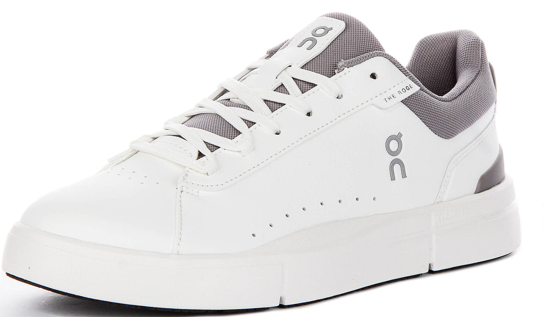 On Running The Roger Adv In White Grey For Men