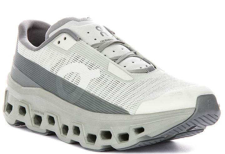 On Running Cloudmonster Void In White Grey For Men