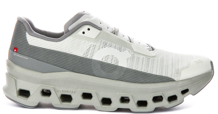 On Running Cloudmonster Void In White Grey For Men