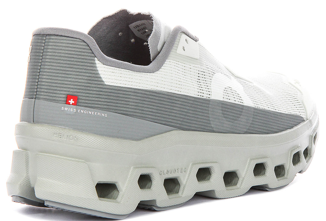 On Running Cloudmonster Void In White Grey For Men