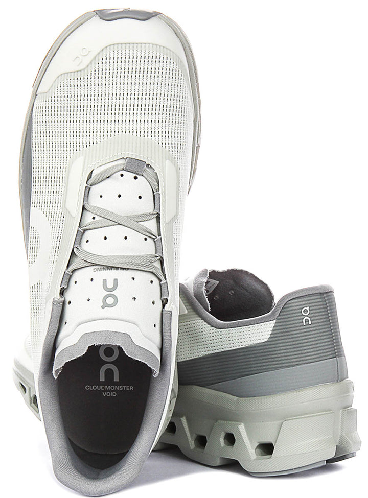 On Running Cloudmonster Void In White Grey For Men