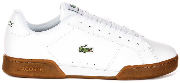 Lacoste Carnaby Cupsole In White Gum For Men