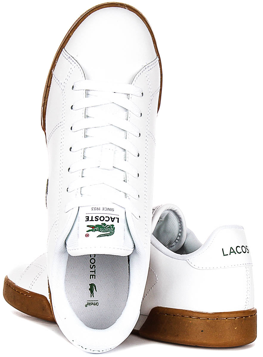 Lacoste Carnaby Cupsole In White Gum For Men