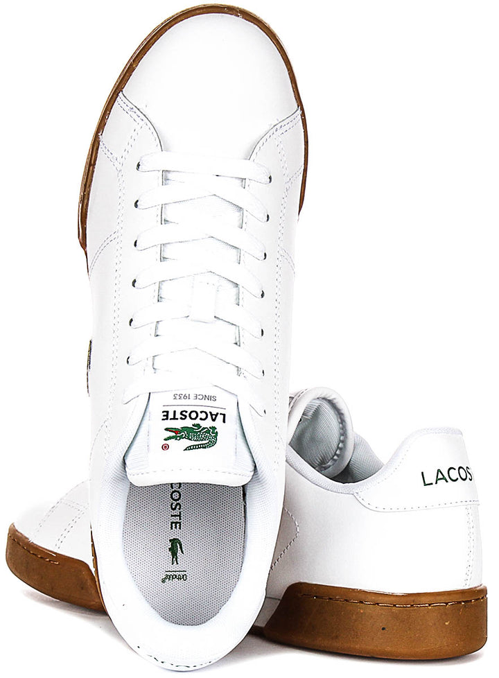 Lacoste Carnaby Cupsole In White Gum For Men