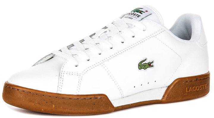Lacoste Carnaby Cupsole In White Gum For Men