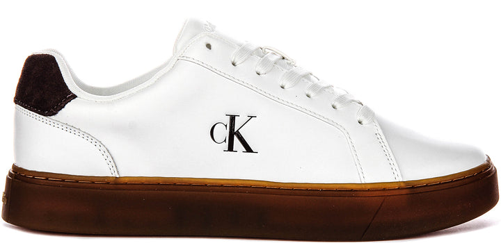 Calvin Klein Classic Cupsole In White Gum For Men