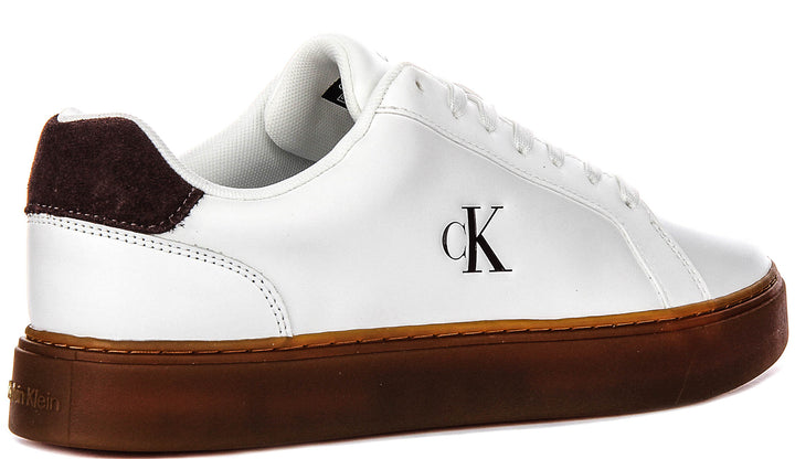 Calvin Klein Classic Cupsole In White Gum For Men