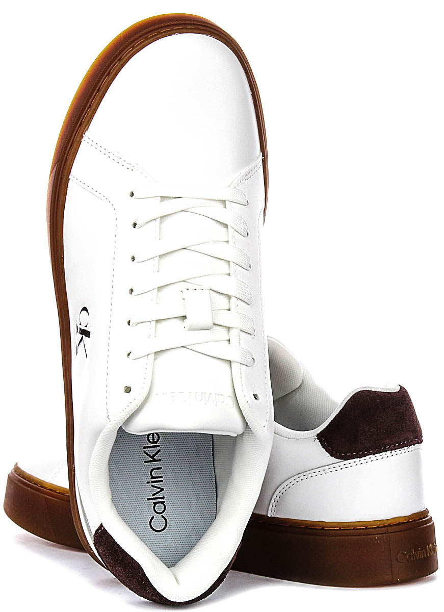 Calvin Klein Classic Cupsole In White Gum For Men