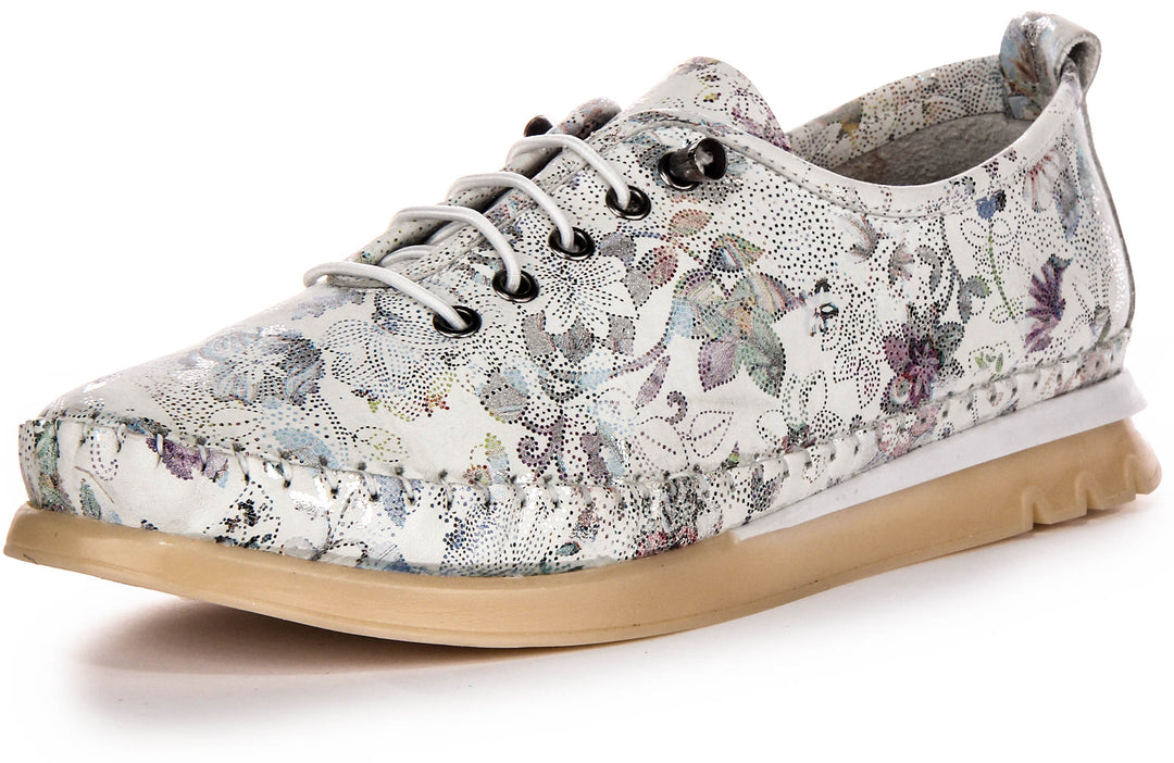 Justinreess England Bryony In White Floral