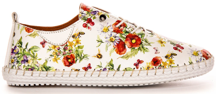 Justinreess England Lexi 3 In White Floral For Women