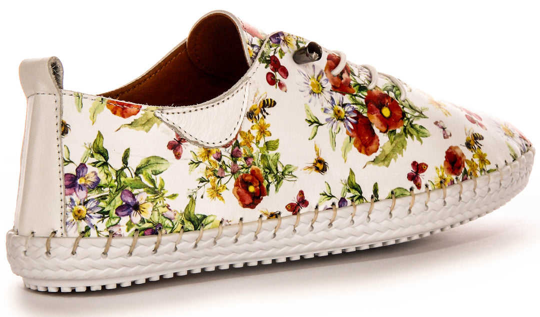 Justinreess England Lexi 3 In White Floral For Women