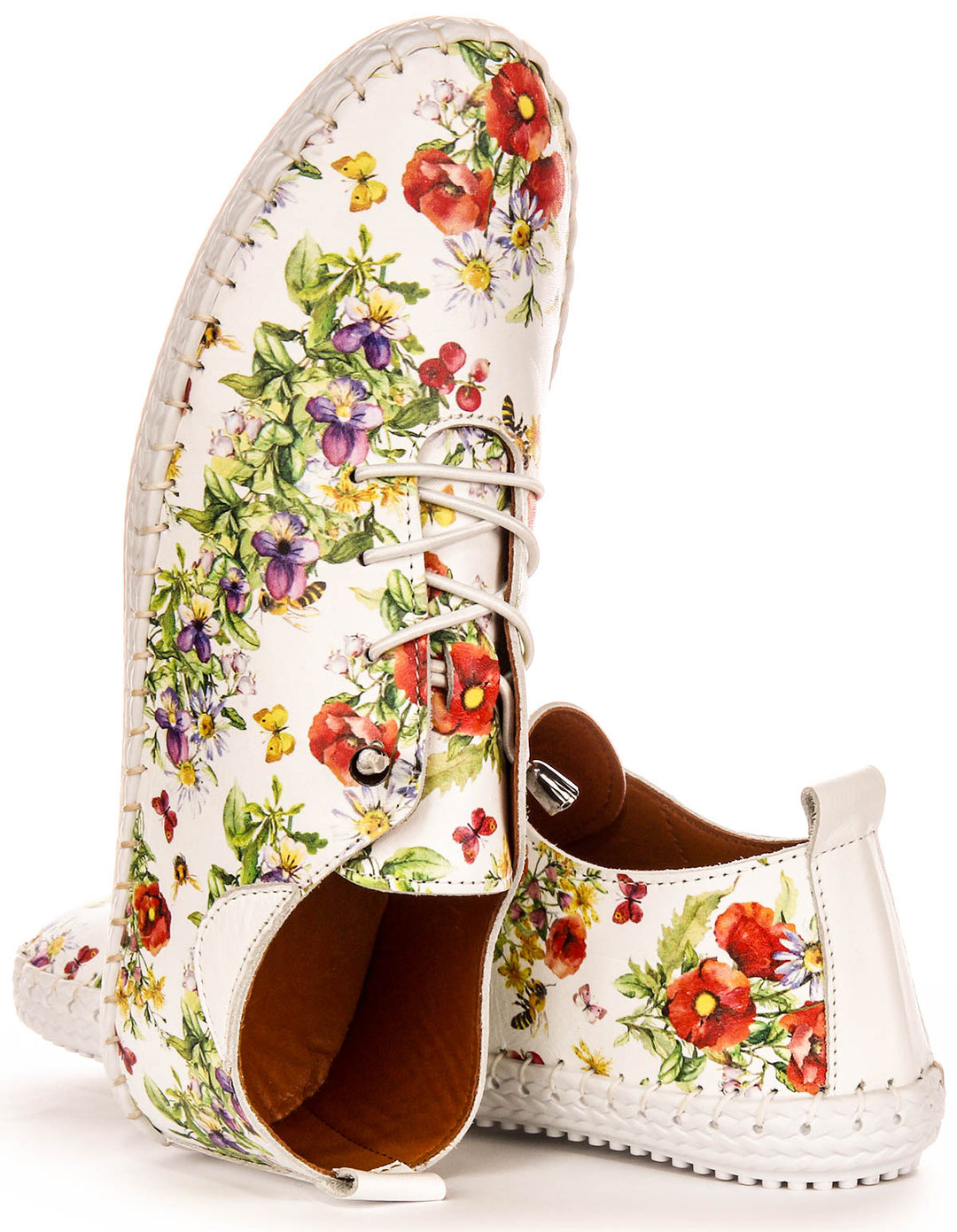 Justinreess England Lexi 3 In White Floral For Women