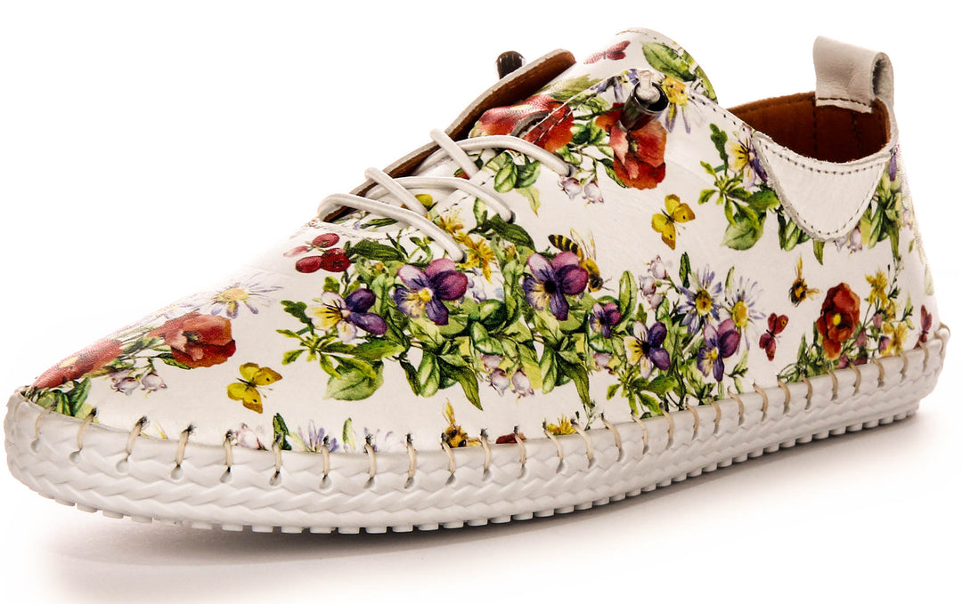 Justinreess England Lexi 3 In White Floral For Women