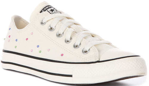 Converse Chuck Taylor A17872C All Star Low Studs In Cream