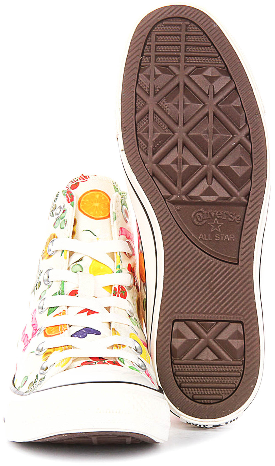 Converse Chuck Taylor A17773C All Star Hi In White Fruit Print