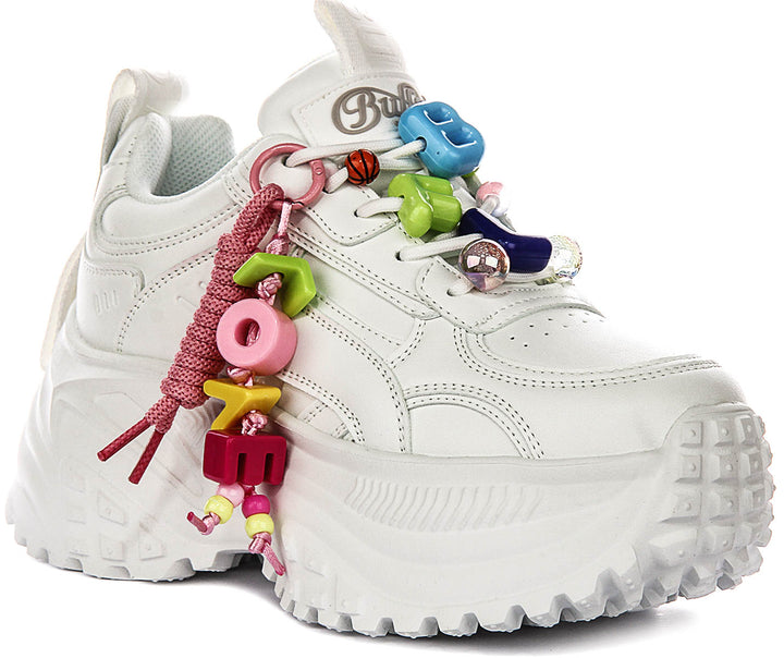 Buffalo Turbo Fun In White Multicolour For Women