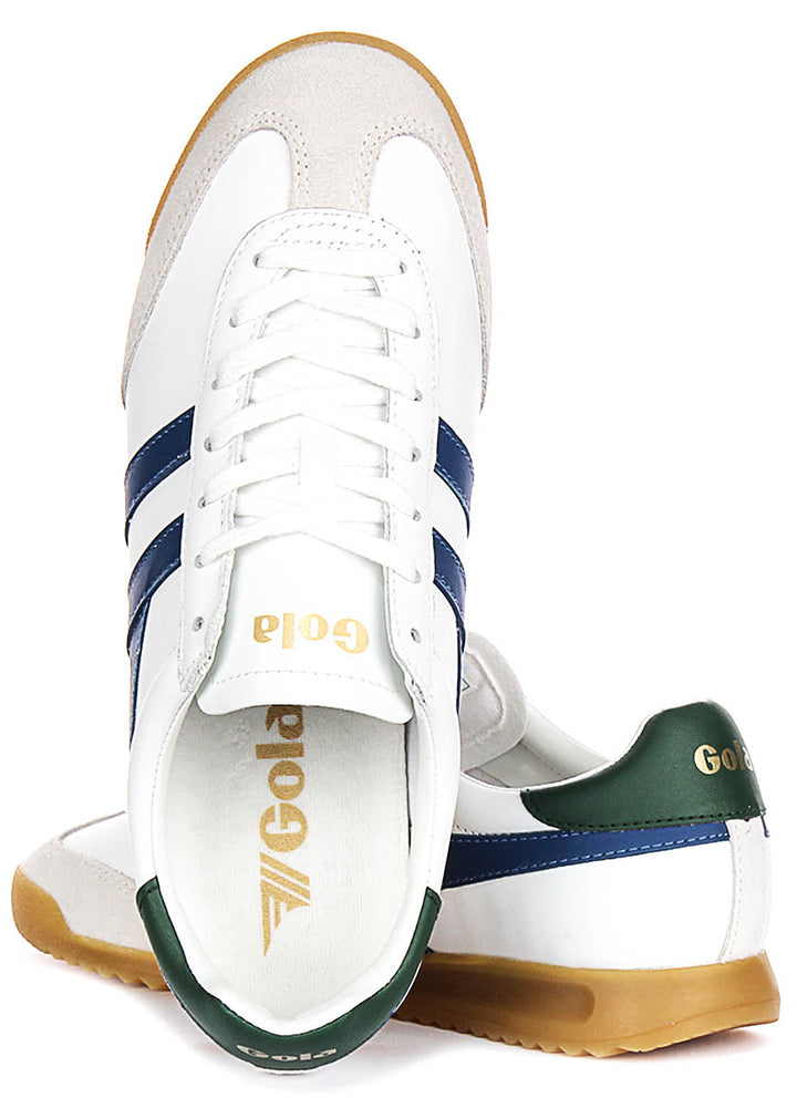 Gola Classics Torpedo Leather In White Navy For Men