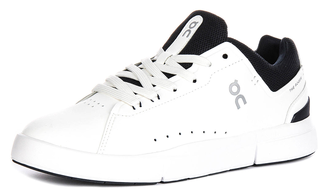 On Running The Roger Adv In White Navy For Men