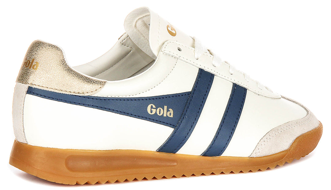 Gola Classics Torpedo Leather In White Navy For Women