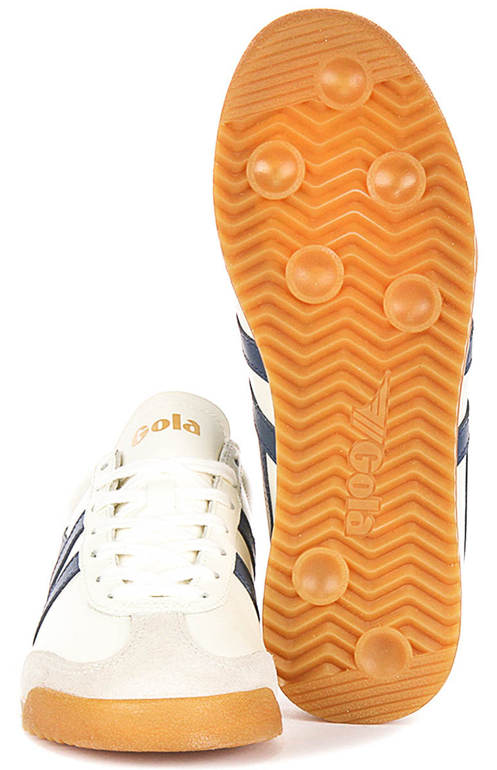Gola Classics Torpedo Leather In White Navy For Women