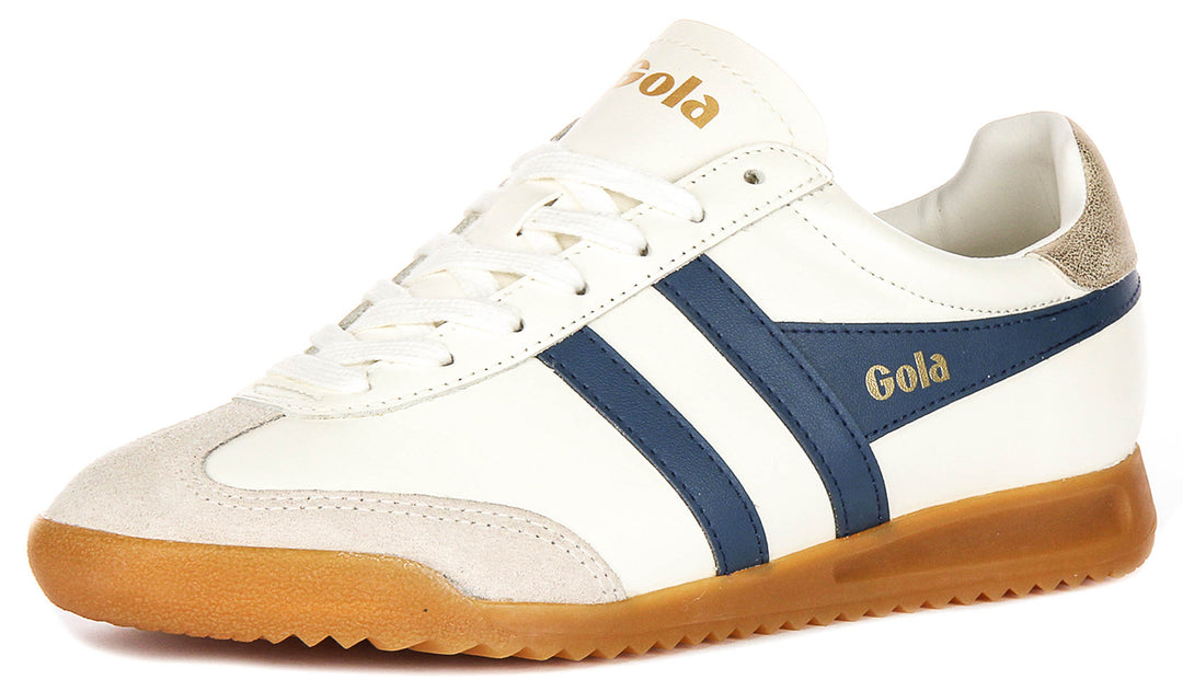 Gola Classics Torpedo Leather In White Navy For Women