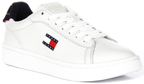 Tommy Jeans Archive 98 In White Navy For Women