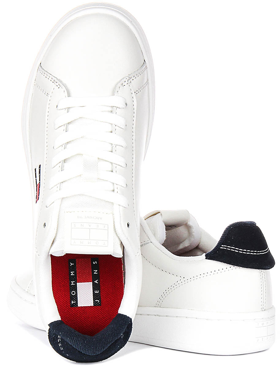 Tommy Jeans Archive 98 In White Navy For Women