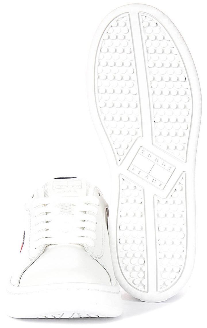 Tommy Jeans Archive 98 In White Navy For Women