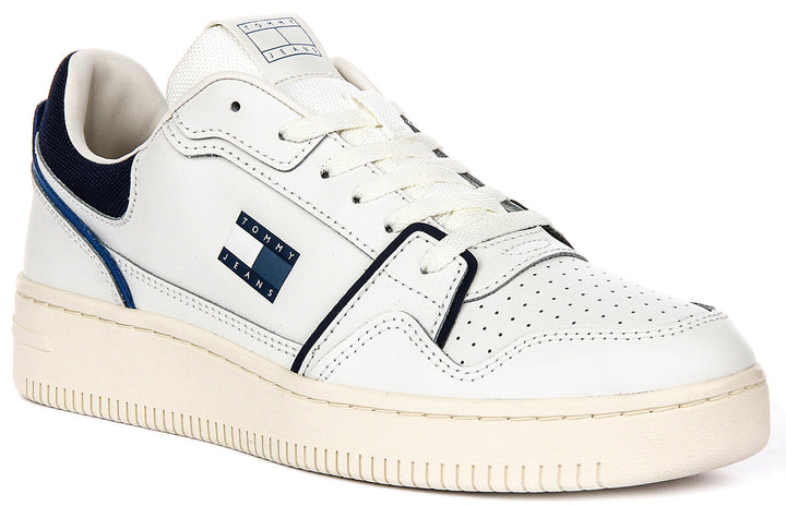 Tommy Retro Basket In White Navy For Men