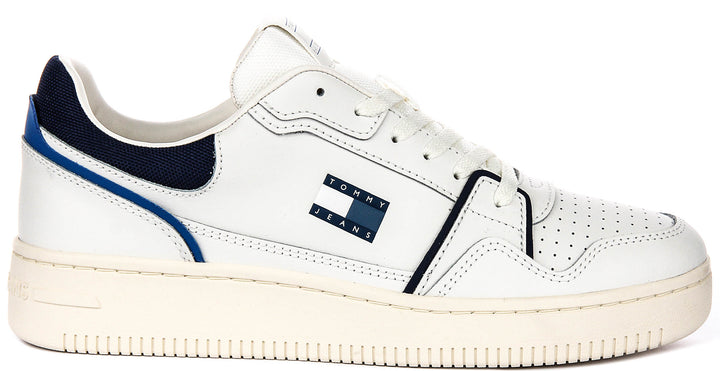 Tommy Retro Basket In White Navy For Men