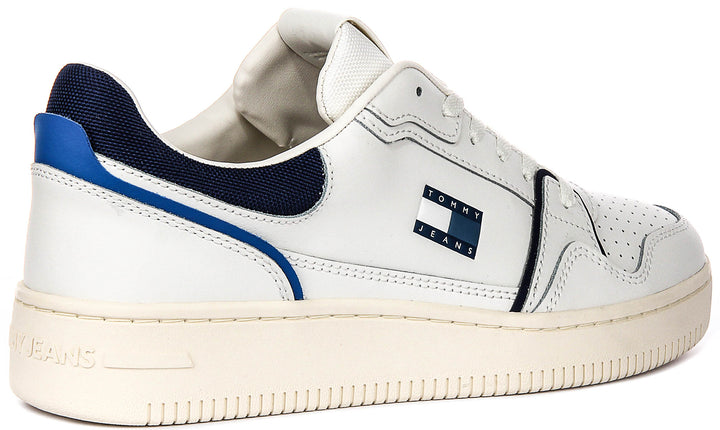 Tommy Retro Basket In White Navy For Men