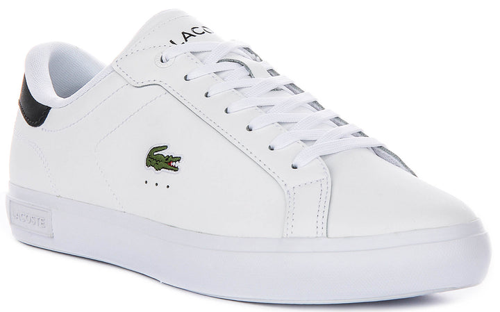 Lacoste Power Court In White Navy For Men