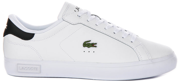 Lacoste Power Court In White Navy For Men