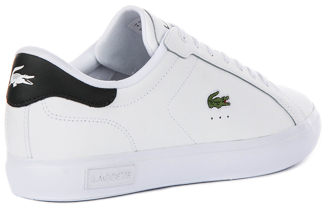 Lacoste Power Court In White Navy For Men