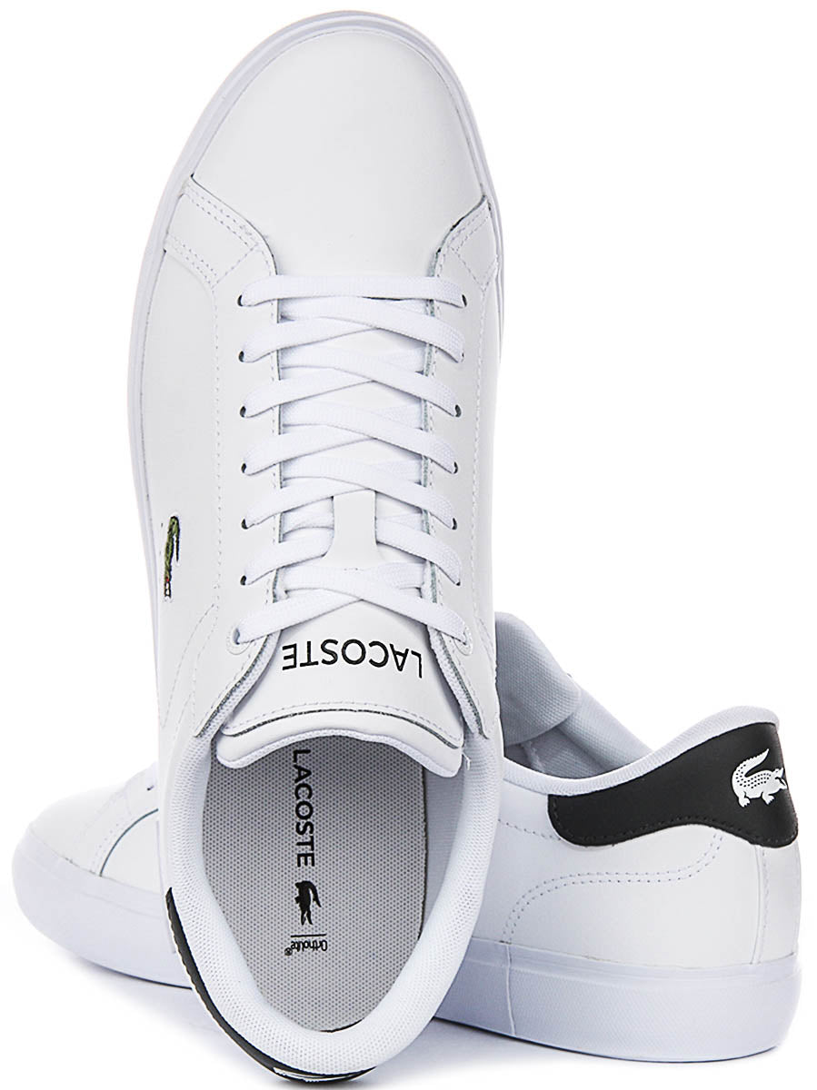 Lacoste Power Court In White Navy For Men