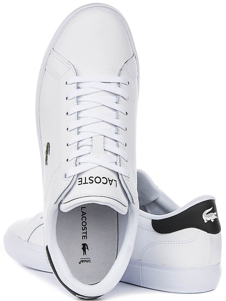 Lacoste Power Court In White Navy For Men