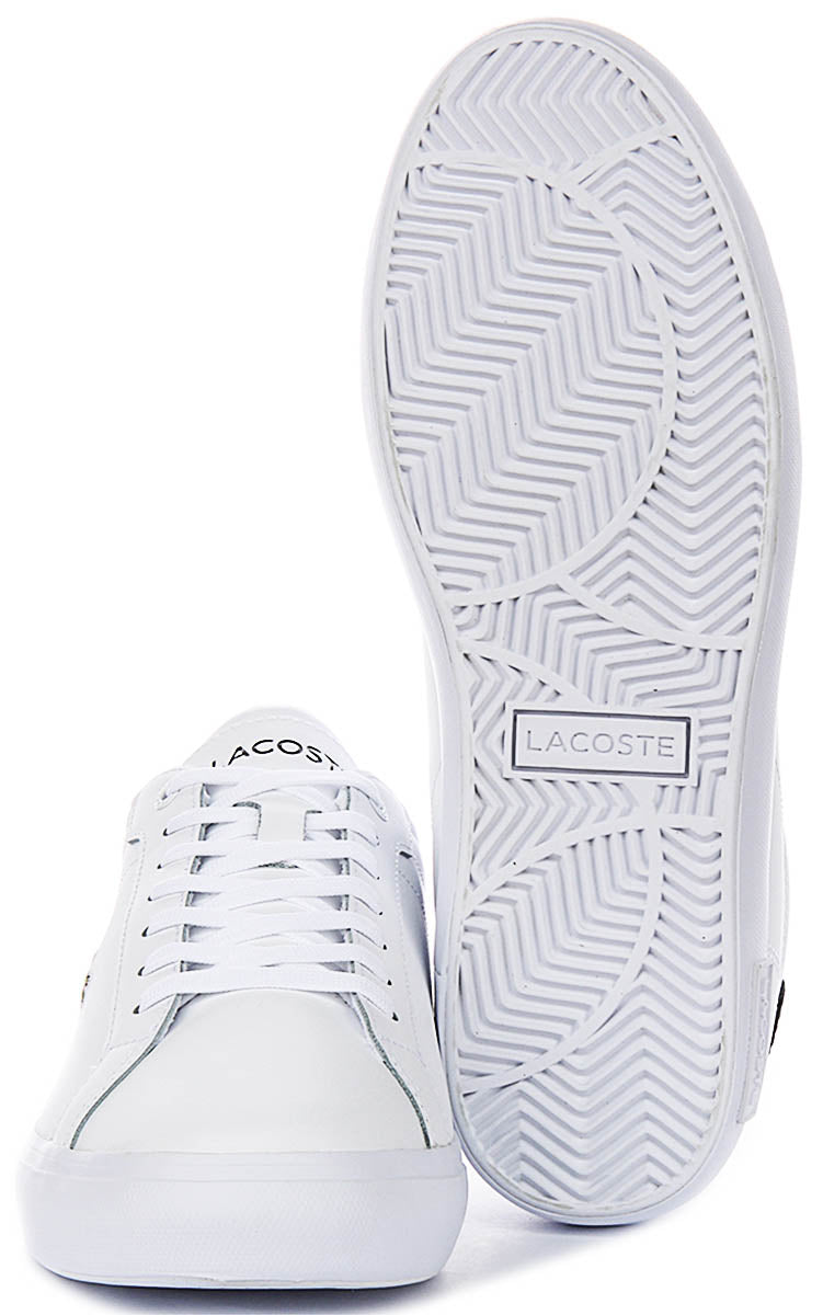 Lacoste Power Court In White Navy For Men