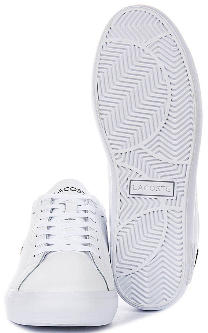 Lacoste Power Court In White Navy For Men