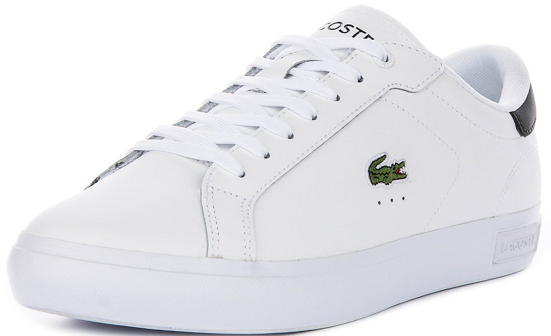 Lacoste Power Court In White Navy For Men