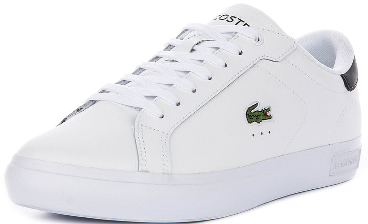 Lacoste Power Court In White Navy For Men