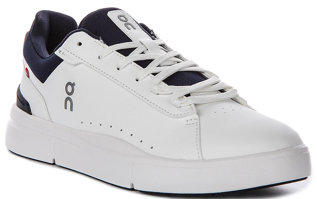 On Running The Roger Advantage In White Navy For Men