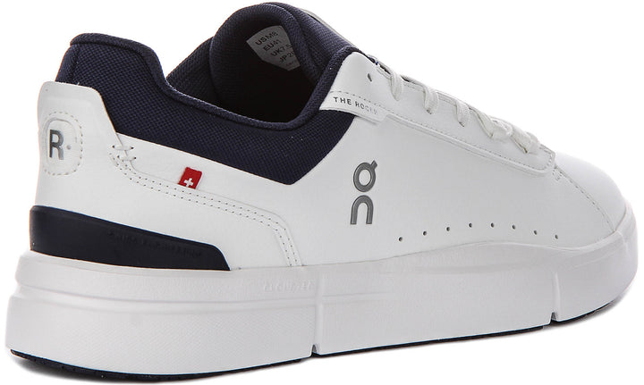 On Running The Roger Advantage In White Navy For Men