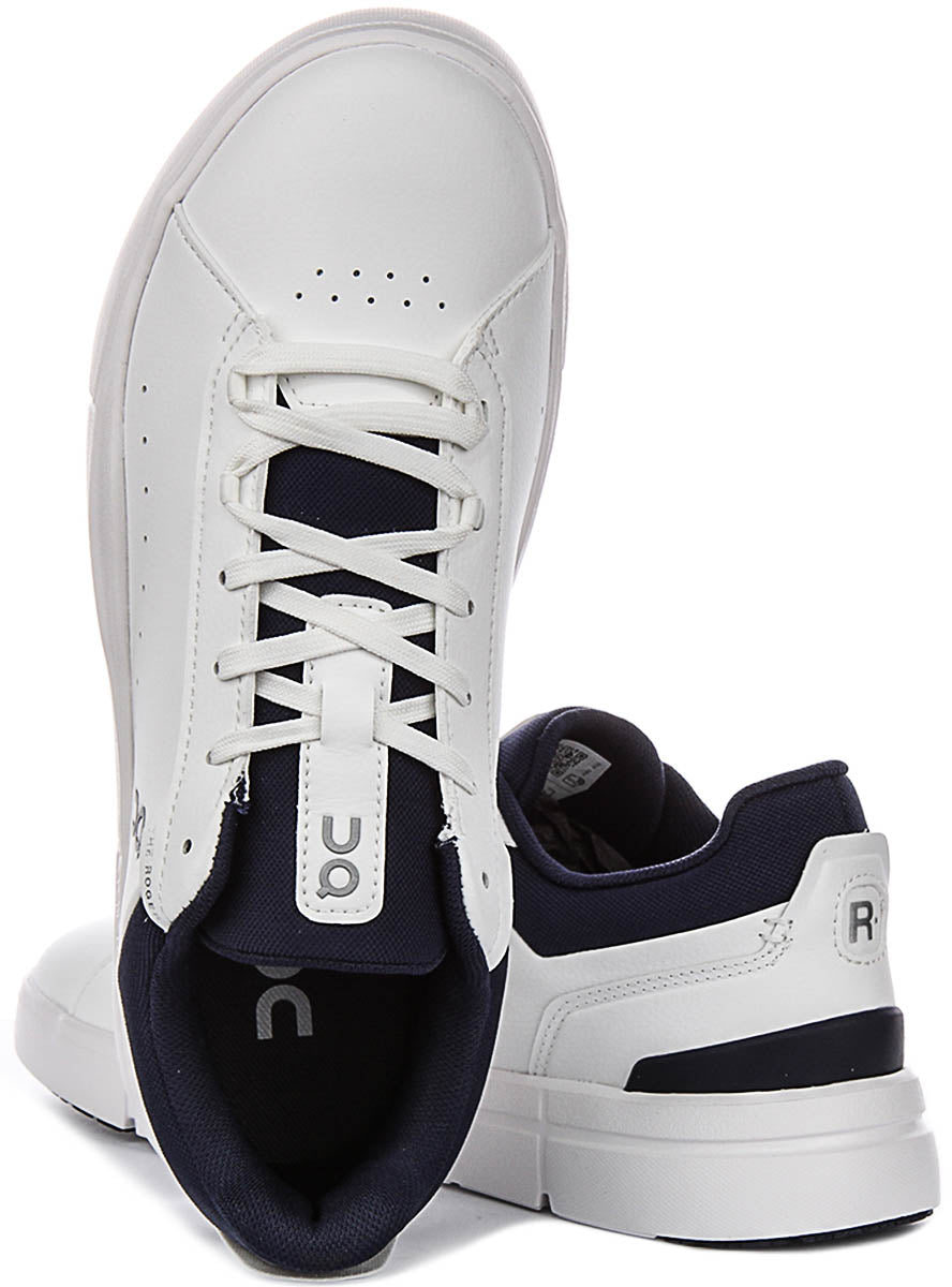 On Running The Roger Advantage In White Navy For Men