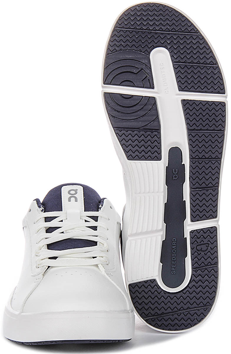 On Running The Roger Advantage In White Navy For Men