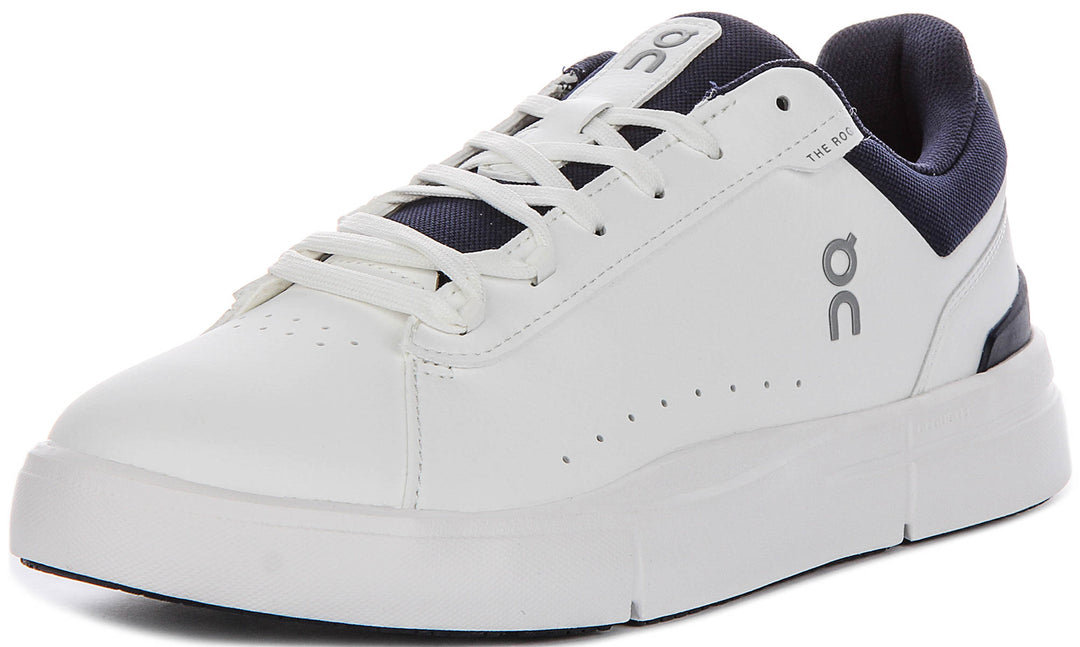 On Running The Roger Advantage In White Navy For Men