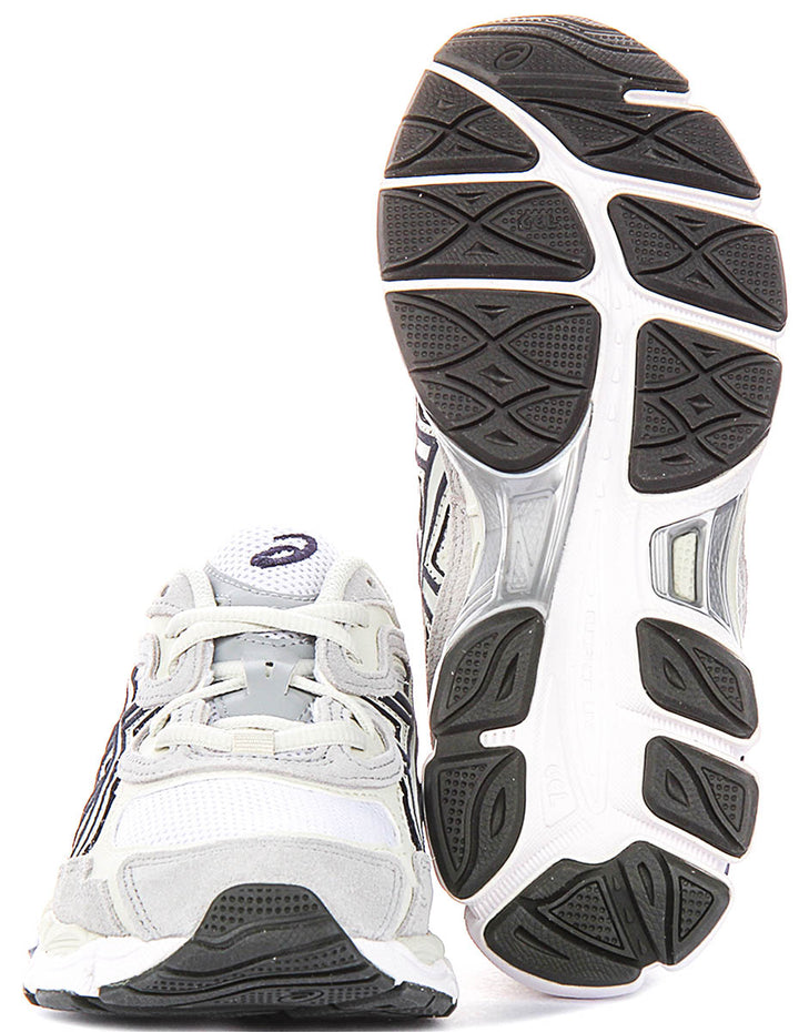 Asics Gel NYC In White Grey Navy