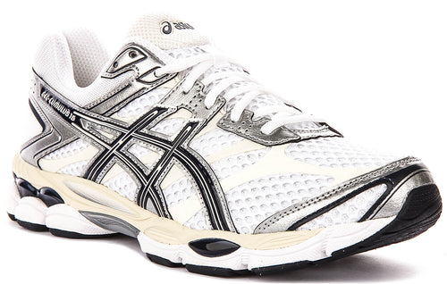 Asics Gel Cumulus 16 In White Navy For Men