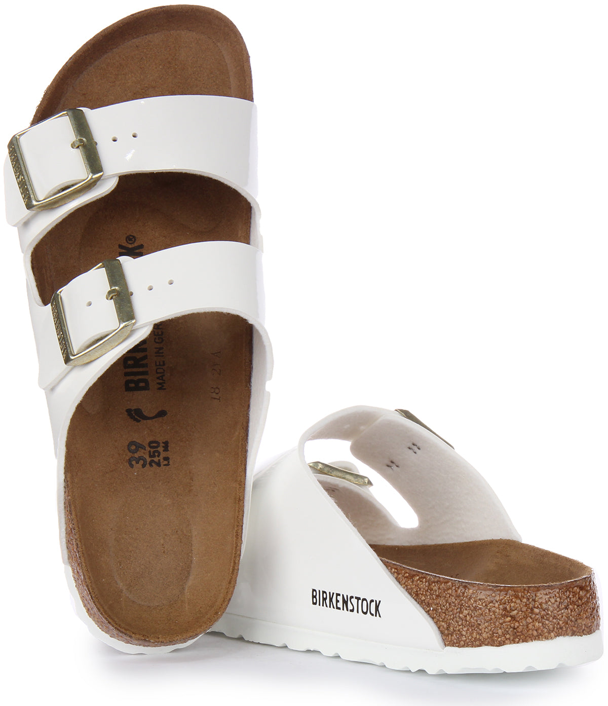 White patent leather on sale birkenstocks